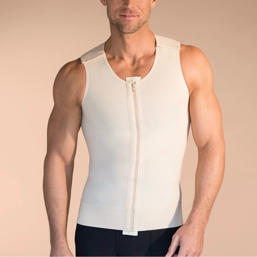 Marena Recovery Men’s Sleeveless Vest | MV | 3XL | Beige | New